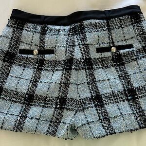 Akira Stylish Navy/Blue and Women's Tweed Shorts
